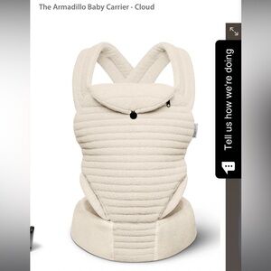 Bumpsuit armadillo carrier in cloud - never been used